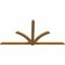 Ekena Millwork Redmond Rough Sawn Timber Gable Bracket, Western Red Cedar, 96"W x 48"H x 2"D x 4"F, 12/12 Pitch GBW096X48X0204RED00RWR - alternate 3